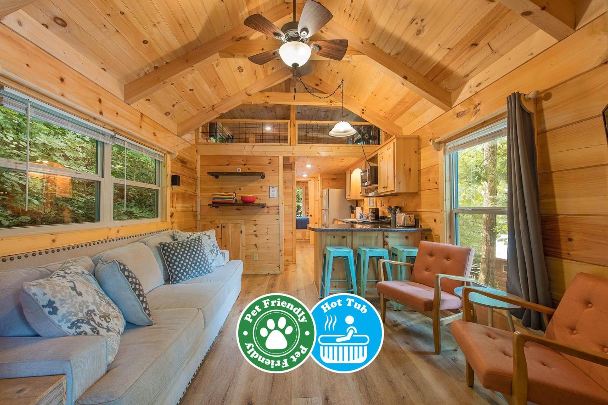 Ryon Tiny Home Cabin City-Side Rustic Retreat Chattanooga Exteriör bild